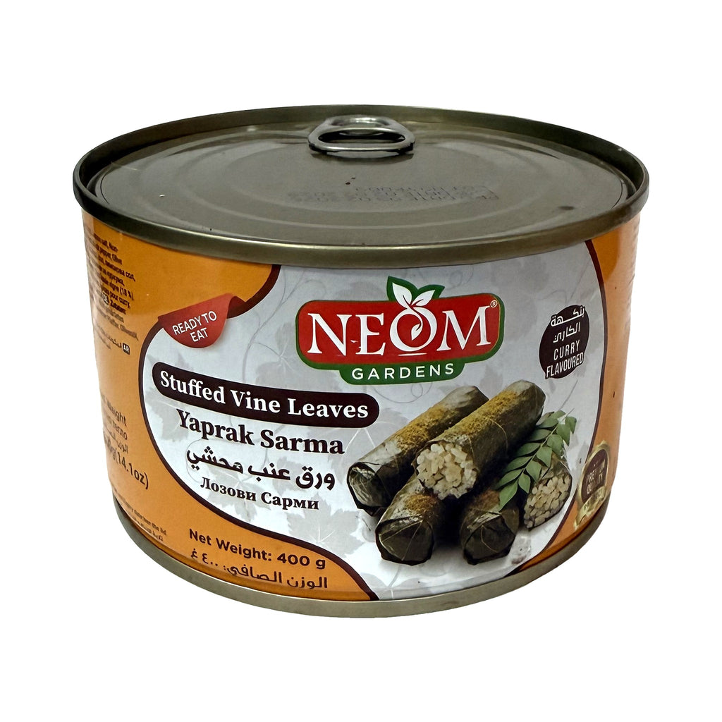 עלי גפן ממולאים באורז בטעם קארי Neom Gardens – 400 גרם