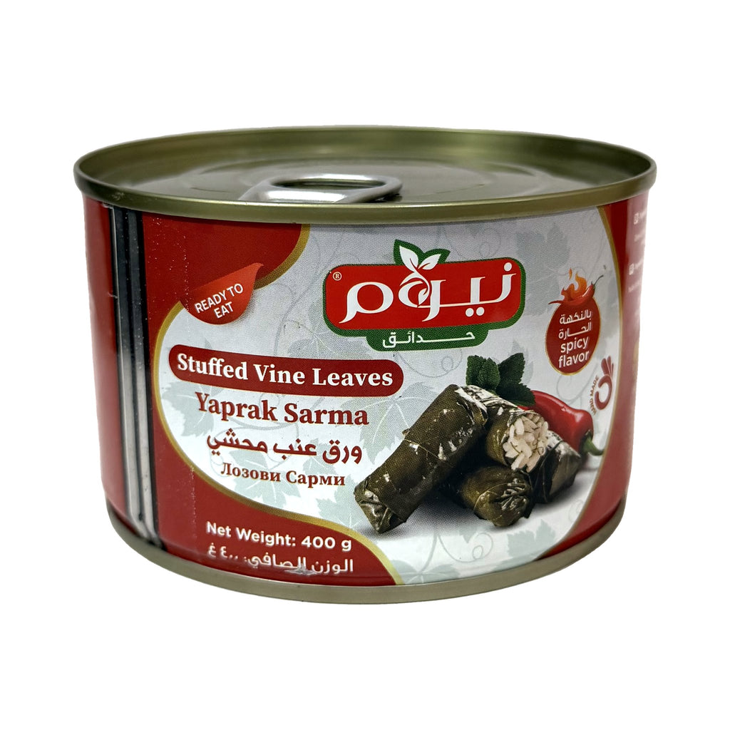 עלי גפן ממולאים באורז בטעם חריף Neom Gardens – 400 גרם