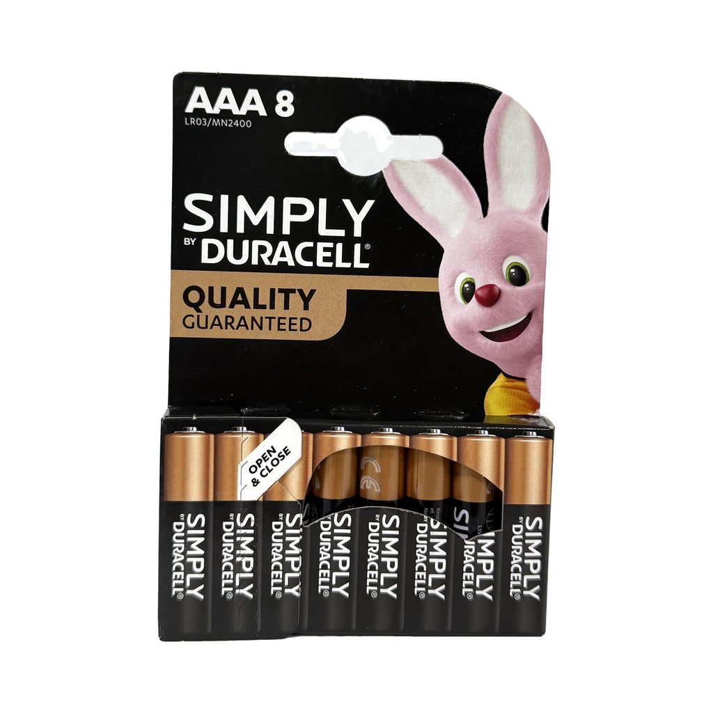 סוללות Simply by Duracell AAA – מארז 8