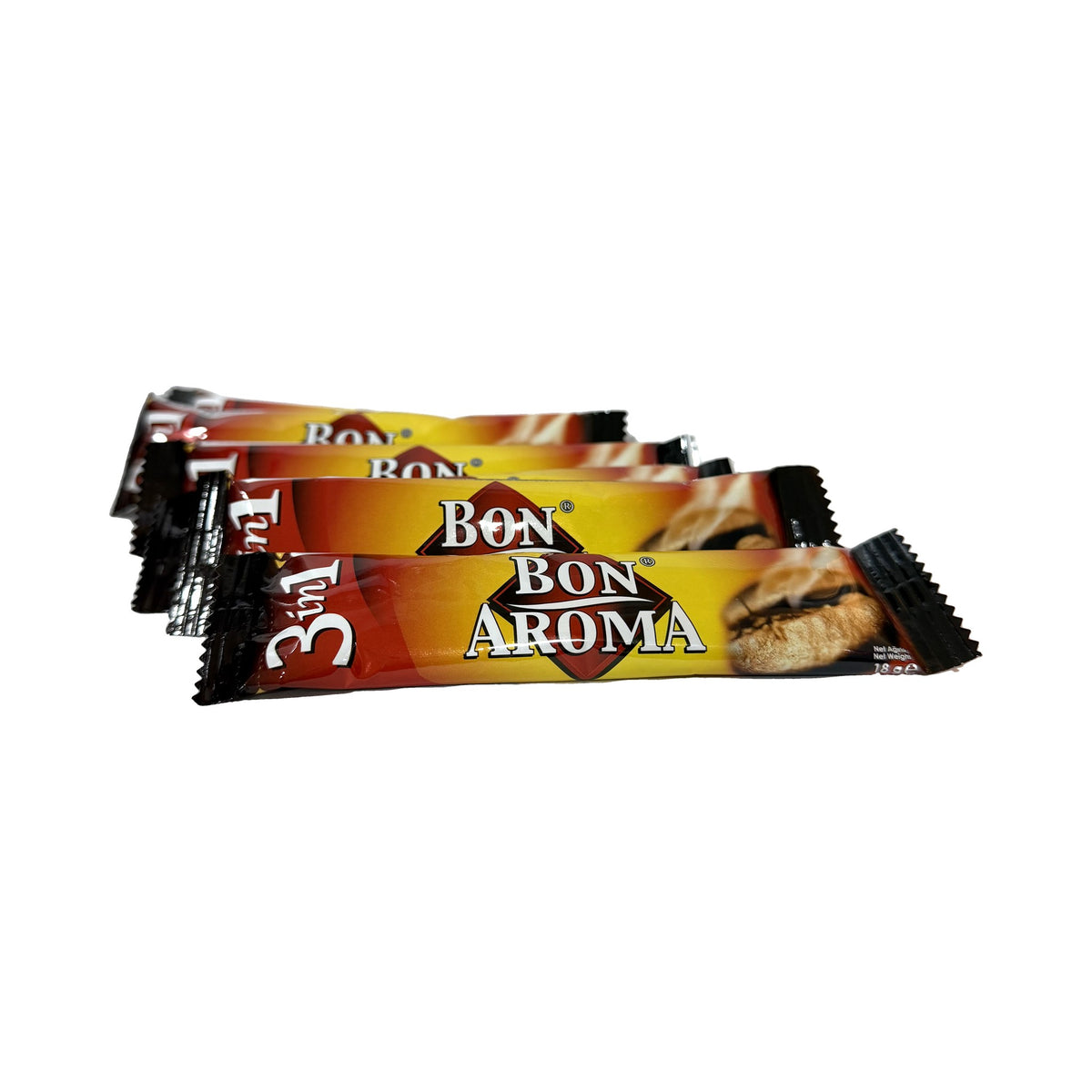 קפה נמס 3 ב-1 Bon Aroma – 24 שקיות × 18 גרם