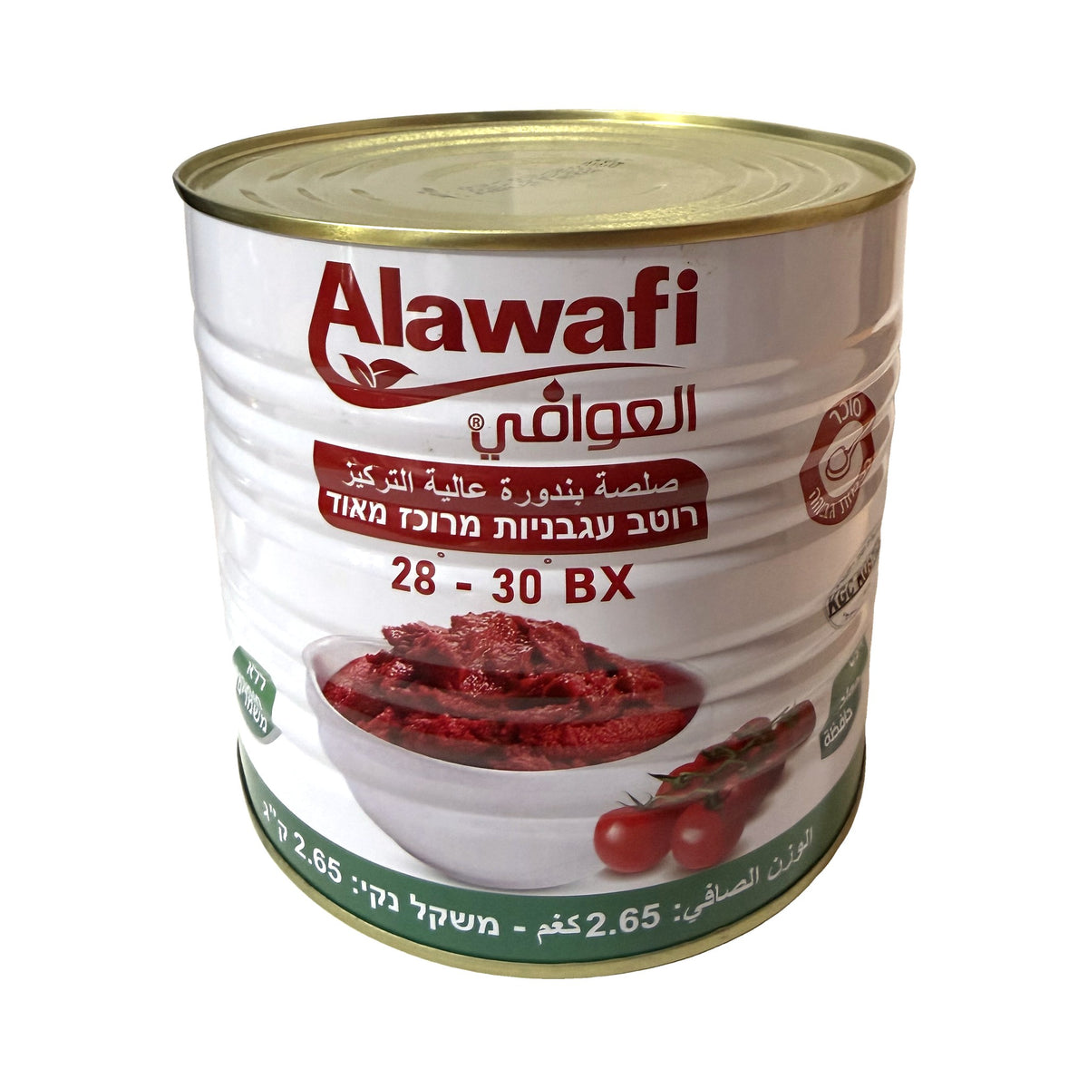 רסק עגבניות מרוכז מאוד Alawafi – פחית 2.65 ק"ג
